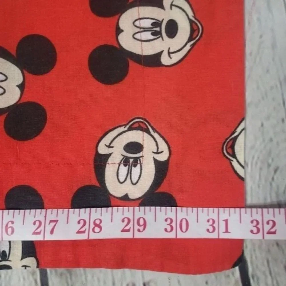 Vintage Disney Mickey Mouse Red Pillowcase
